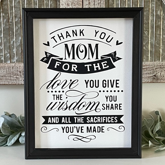 Thank You Mom Wall Decor - Picture 1 of 1